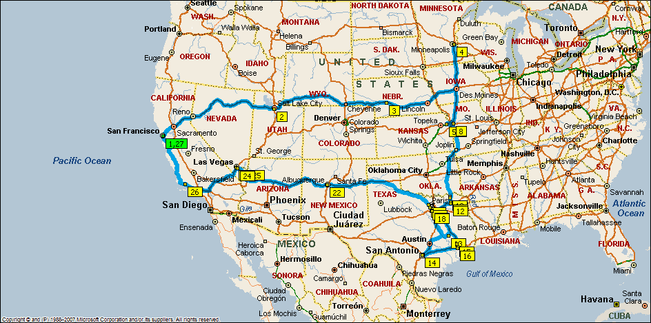 Drive 2009 clickable map
