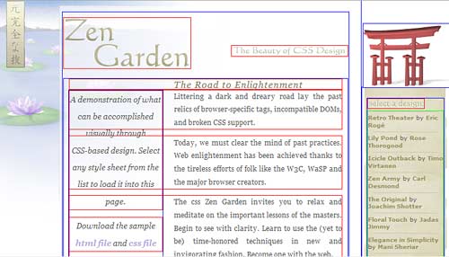 Web Developer Outline Block-Level View