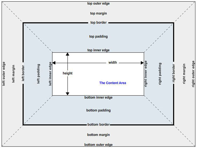 The complete box model diagram