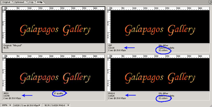 Optimized Images - GIF and PNG best